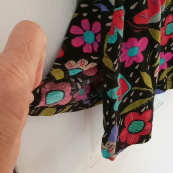 Gudrun Sjoden Black Floral Print Organic Cotton Dress - Picture 4 of 7